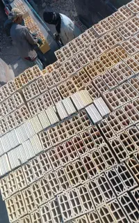 بلوکه ی سفال ای 20*20*10 گوشه دار با کیفیت تضمینی