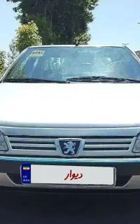 پژو GLX 405 مدل 1386دوگانه کارخانه نقره ای