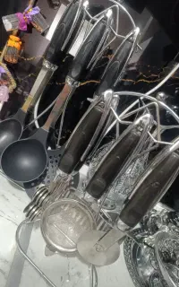 استندکفگیروملاقه.ابزارآشپزخونه.پاسماوری.