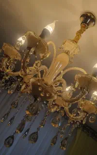 لوستر۶شاخه کریستالی