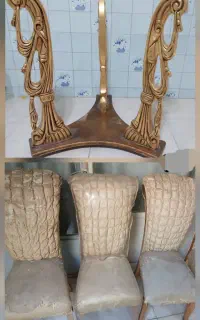 میز غذاخوری همراه سه صندلی