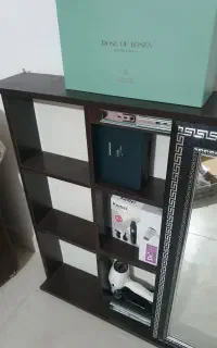 کمدکتابخانه ای دیواری زمینی ریلی آینه دار بزرگ سبک