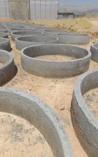 حلقه چاه انداختن داخل چاه  دونه ۴۰