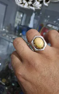 انگشتر نقره اوپال ۱۸.۸گرم