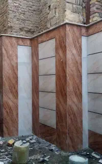 اجرای کاشی کاری  چسپی ودوغابی
