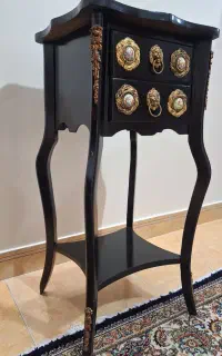 میز تلفن چوبی