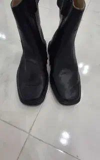 بوت کفش چرم اصل نو زیپ دار