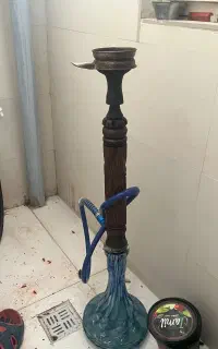 قلیان همه چوب سرخ کوک شده