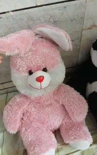 عروسک صورتی خرگوشی