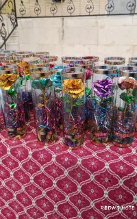 باکس شیشه ای گل. گل جاودان