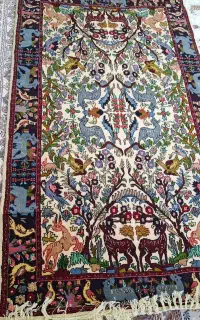 فرش شکارگاه اثرهنری بینظیر