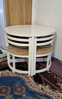 میز غذا خوری .میز عسلی .آینه شمعدان