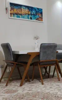ناهار خوری ۴ نفره در حد نو بدون خط و خش