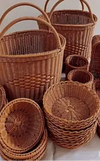 اموزش هنر زیبای حصیربافی و سبدبافی