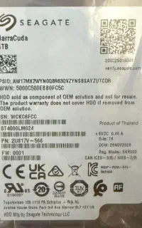 هارد دیسک 2.5 اینچ 4ترابایت