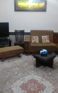 یک دست مبل هفت نفره چوبی