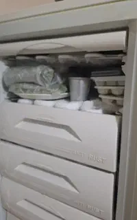 یک یخچال جنرال استیل و یک یخچال فریزر امرسان