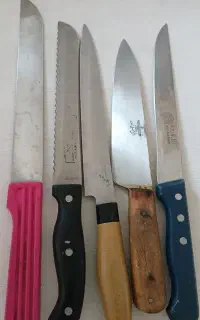 چاقو اصل ژاپن۵عدد فقط۴میلیون