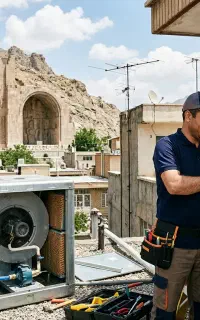 تعمیر تعمیرکار نصب پکیج کولر آبی آبگرمکن دیواری