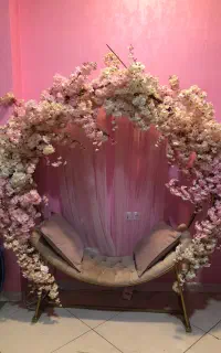 صندلی گل دیزاین شده
