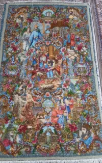 فرش چله ابریشم