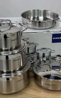 سرویس قابلمه 9پارچه استیل کرکماز ترکیه(فردوس کالا)