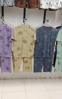 بلوز شلوار جنس خوب و خنک و راحت بدون آب رفت