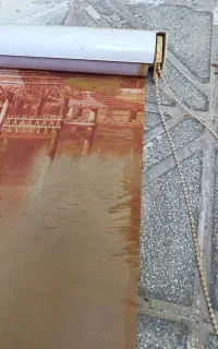 پرده رولی تصویری طرح منظره چینی