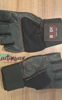 دستکش بدنسازی چرمی مردانه