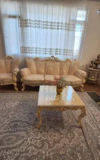 ست مبل استیل همراه میز نهار خوری
