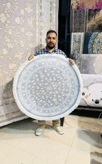فرشینه گرد ۱ متری ۱۲۰۰ گرم ( فقط عمده )
