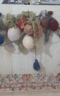 دارقالی چله کشی شده با نخ ابریشم