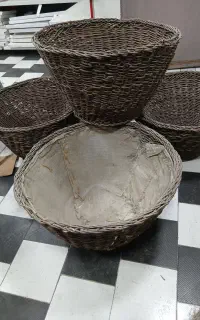 سبد دست سبد حصیری  بافت قدیمی