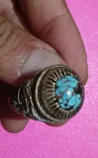 انگشتر فیروزه ای نقره کهن
