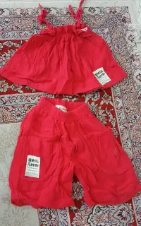 کراپ شلوارک خنک تابستانی مناسب سن ۳و ۴ سال