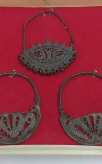 گوشواره نقره عتیقه ملیله