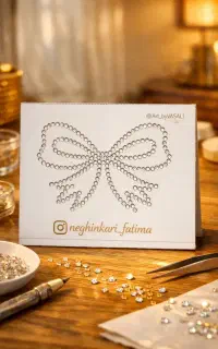 برچسب نگینی اماده/چادر نگینی/پیراهن نگینی