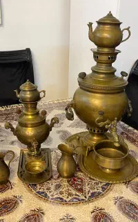 سه عدد سماور زغالی
