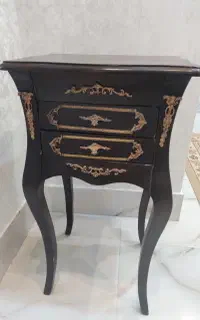 میز تلفن چوبی