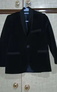 کت تک و جلیقه تک مخملی مشکی