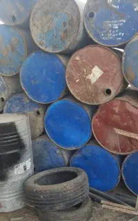 بشکه فلزی
