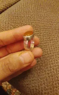 انگشتر نقره کهنه شرف شمس