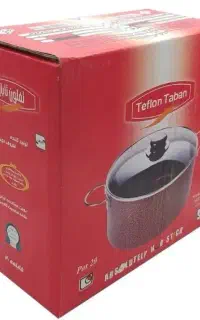 قابلمه تفلون تابان سایز ۲۰ درب پیرکس