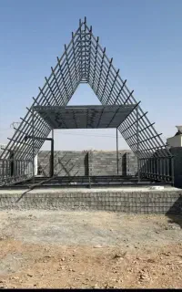 اجرای شیروانی نصاب شیروانی  آلاچیق سقف ویلا