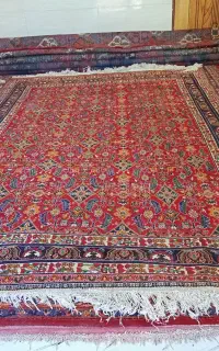 ده تخته فرش دستباف قدیمی کارکرده ۸۵ م
