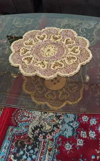 میزجلومبلی شیشه ای