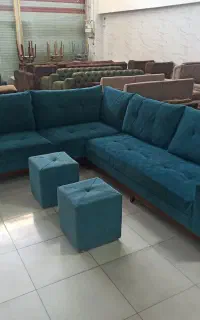 مبل ال بالش دار قسطی و چکی