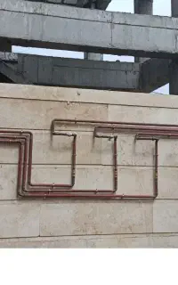لوله کش گاز همراه تاییده وخورده کاری