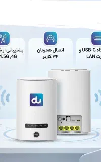 مودم قابل حمل 5g سیمکارتی مدل DU-kj33 استوک