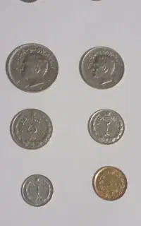 یک سِت سکه شاهی قدیمی